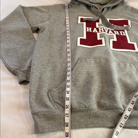 MillTex HARVARD University H&M Hoodie - Gray Pullover Sweatshirt - Sz L - Picture 8 of 10